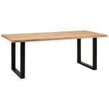 Bessagi Home jedilna miza yola, divji hrast, jeklo | Shoptok.si