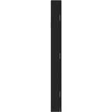 vidaXL Omarica za nakit z ogledalom stenska črna 30x8,5x90 cm | Shoptok.si
