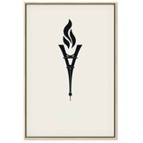  Slika - Torch Shaped Like an Inverted Eiffel Tower 40x60 U prirodnom drvenom okviru | shoptok.hr