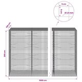  Gabion s žicom debljine 3 5 mm i mrežom 5x5 cm 1000x100x200 cm - 100 cm 200 cm 1000 cm | shoptok.hr