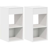 vidaXL Noćni ormarići s ladicom 2 kom bijeli 35x34x66,5 cm | shoptok.hr