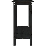  Konzolni stol crni 110 x 40 x 80cm od masivne borovine | shoptok.hr