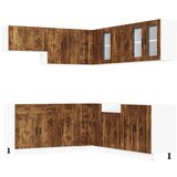  11-dijelni set kuhinjskih ormarića Porto konstruiranog drva | shoptok.hr
