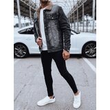 DStreet Ocieplana kurtka męska jeansowa czarna | shoptok.hr