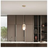  Ondaluce - Visilica na sajli THELMA 1xE27/15W/230V prečnik 19 cm zlatna/zadimljeno bež | Eponuda.com