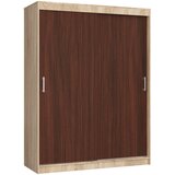AKORD Mono Garderobna Omara Z Drsnimi Vrati, Hrast Sonoma/Wenge, (5000331744) Cene