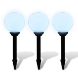  Vanjske svjetiljke za stazu 3 kom LED 20 cm sa šiljkom za tlo | Eponuda.com
