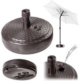 KADAX Podstavek za senčnik, vrtno stojalo za senčnik, okroglo, 39 cm, utež, rjavo, (5000346747) Cene