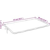  Jastuk za ležaljku boja vina 186 x 58 x 3 cm od tkanine Oxford | shoptok.hr