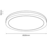  LED spoljno plafonsko svetlo MARLON LED/18W/230V 4000K IP54 crna | Eponuda.com
