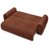 Bobochic Paris Opečnato oranžna raztegljiva sedežna garnitura iz rebrastega žameta 257 cm Lucien – | Shoptok.si