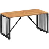  Set vanjskog namještaja 4 pcs Crna i krem-bijela poliratan | Eponuda.com