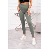 Kesi Striped leggings trousers dark mint Cijene