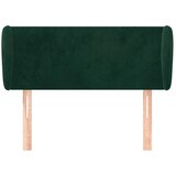  Uzglavlje s ušima tamnozeleno 83x23x78/88 cm baršunasto | shoptok.hr