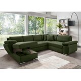 P & B SEDEŽNA GARNITURA, rebrasti žamet temno zelena | Shoptok.si