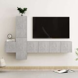  5-dijelni set TV ormarića siva boja betona od iverice | shoptok.hr