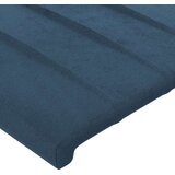  Vzglavje z ušesi temno modro 183x23x78/88 cm žamet | Shoptok.si