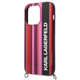 Karl Lagerfeld Ovitek KLHCP14XSTSTP Iphone 14 Pro Max, roza z paščkom, (20689577) | Shoptok.si