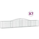  Lučne gabionske košare 7 kom 400x50x60/80 cm pocinčano željezo | shoptok.hr