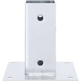  Postolja za stupove kvadratna 4 kom 71x71 mm pocinčani čelik | shoptok.hr