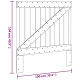  Uzglavlje 100 x 104 cm od masivne borovine | Eponuda.com