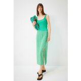 Defacto A-Line Floral Regular Waist Slit Midi Skirt Cene