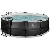 EXIT Toys bazen frame pool Ø 450 x 122 cm vklj. peščeni filter - black leather style | Shoptok.si