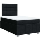vidaXL Box spring postelja z vzmetnico črna 120x190 cm blago | Shoptok.si