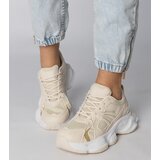 Gemre Beige sporty sneakers with chunky sole Klarris | shoptok.hr