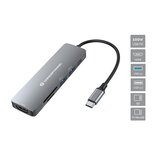  Conceptronic DO11G 6-in-1 USB 3.2 Gen 1 Docking Station, HDMI, 100W USB PD, USB 3.0, USB 2.0, SD, TF /MicroSD Cijene