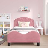  Krevet za djecu s uzglavljem Ružičasta 80 x 200 cm Baršun | shoptok.hr