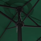 Vanjski suncobran s aluminijskim stupom 460 x 270 cm zeleni | shoptok.hr
