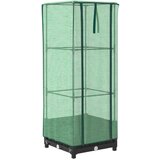 Maison Chic Visoka greda - Greda - Cvetlični Lonec s prevleko za rastlinjak videz ratana 40x40x123 cm, (21788892) | Shoptok.si