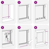  Unutarnja boja prozora u podrumu bijela RISOR 40 x 70 cm | shoptok.hr