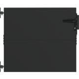 vidaXL Vrtna vrata Crna 105 x 100 cm Čelik s praškastim premazom | shoptok.hr
