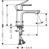 Hansgrohe 72554670 rebris e coolstart 80 armatura za umivalnik Cene