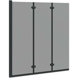  Ograda za tuš Crna 130 x 138 cm ESG staklo i aluminij | shoptok.hr