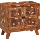 vidaXL Kupaonski ormar Višebojna Čvrsto drvo manga, inženjersko drvo | shoptok.hr