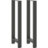 vidaXL Noge kavne mizice antracit 2 kosa 40x(110-111) cm jeklo Cene