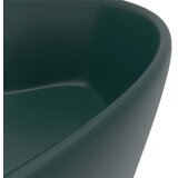  Luksuzni umivaonik mat tamnozeleni 36 x 13 cm keramički | shoptok.hr