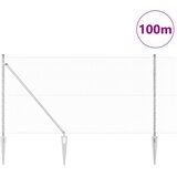 Heksagonalna ograda s stubom 100 x 1 m Pocinčani čelik Srebrna | shoptok.hr