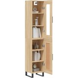  Visoka komoda hrasta sonome 34,5x34x180cm od konstruiranog drva | shoptok.hr