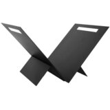 Kratki Stalak za drva X, Crni | Eponuda.com