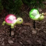 LED solarna svetilka v obliki želve, flaminga in polža 10 x 6 x 15cm