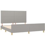  Za krevet s uzglavljem svjetlosivi 160x200 cm od tkanine | shoptok.hr