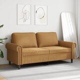  Dvosjed smeđi 140 cm baršunasti | shoptok.hr