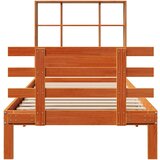 vidaXL Krevet s regalom za knjige bez madraca 90 x 200 cm od borovine | shoptok.hr