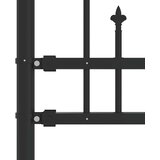  Vrtna ograda KAMPEN s vrhom koplja crna 240x175 cm čelična | Eponuda.com