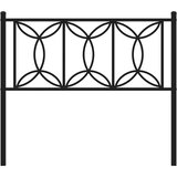  Metalno zamjensko uzglavlje crno 107 cm | shoptok.hr