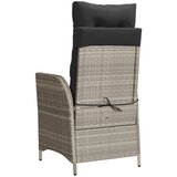  3-dijelni bistro set s jastucima svjetlosivi od poliratana | shoptok.hr
